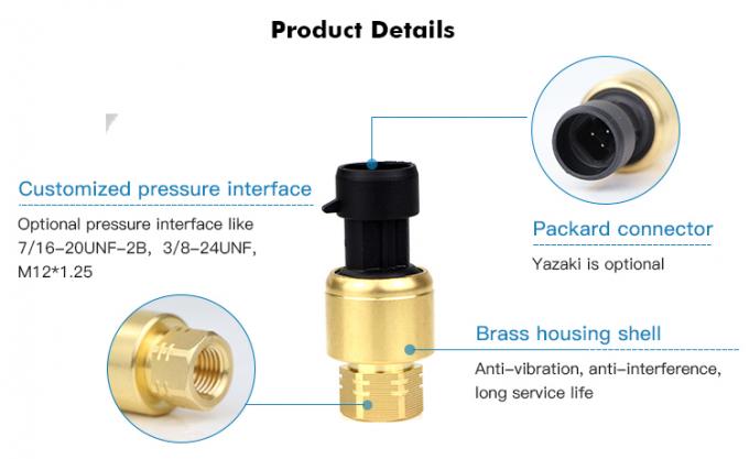RPT233S 0~20MPa Packard Yazaki 1% FS HAVC सिस्टम के लिए सिरेमिक दबाव सेंसर 0