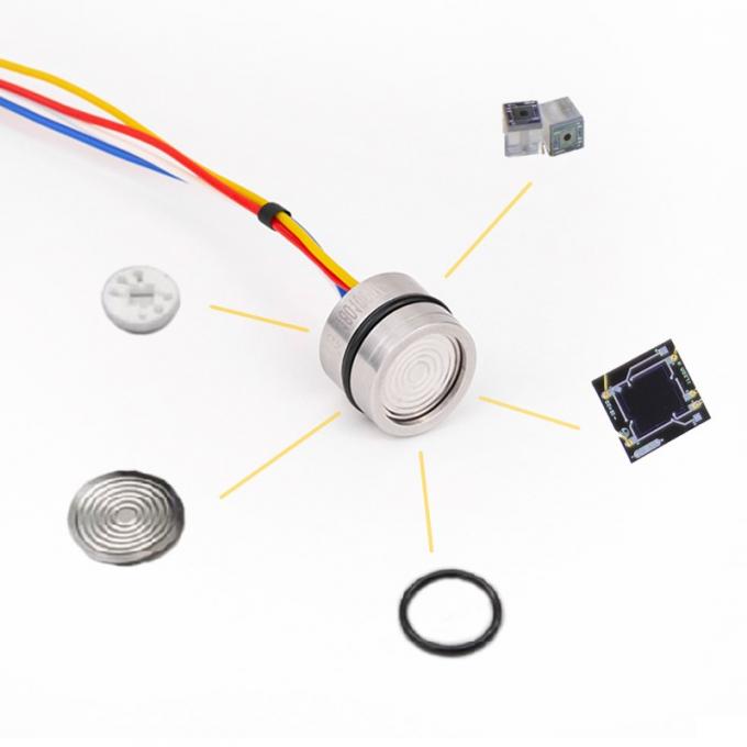 आरजे10 ओईएम स्टेनलेस स्टील यूनिवर्सल 19 मिमी पानी हवा तरल गैस के लिए Piezoresistive सिलिकॉन दबाव सेंसर 1