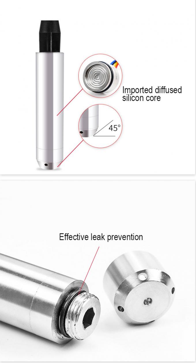 उच्च परिशुद्धता जल स्तर जांच हाइड्रोस्टैटिक डुबकीदार 0-5V तरल जल स्तर सेंसर 0